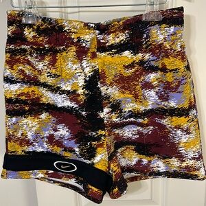NWT NIKE Sportswear Essential Standard Fit Shorts In Black Multi